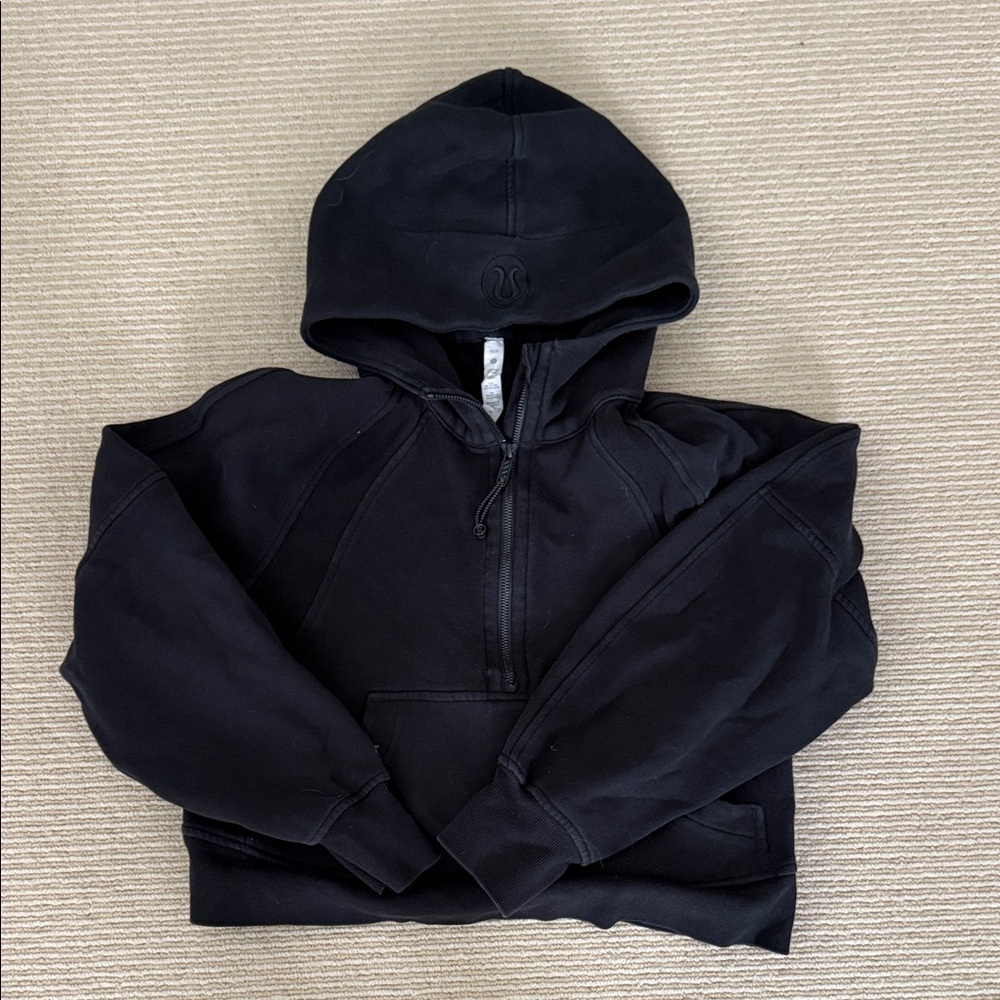 lululemon Black Hoodie 1/2 zip